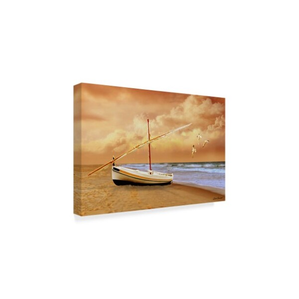 Carlos Casamayor 'Soft Sunrise On The Beach 8' Canvas Art,12x19